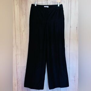 Calvin Klein Black Wide Leg Dress Pants Trousers Size 4